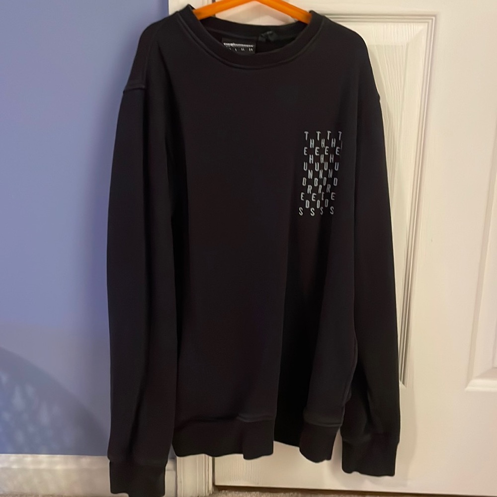The Hundreds Mens Small Embroidered Black Crewneck